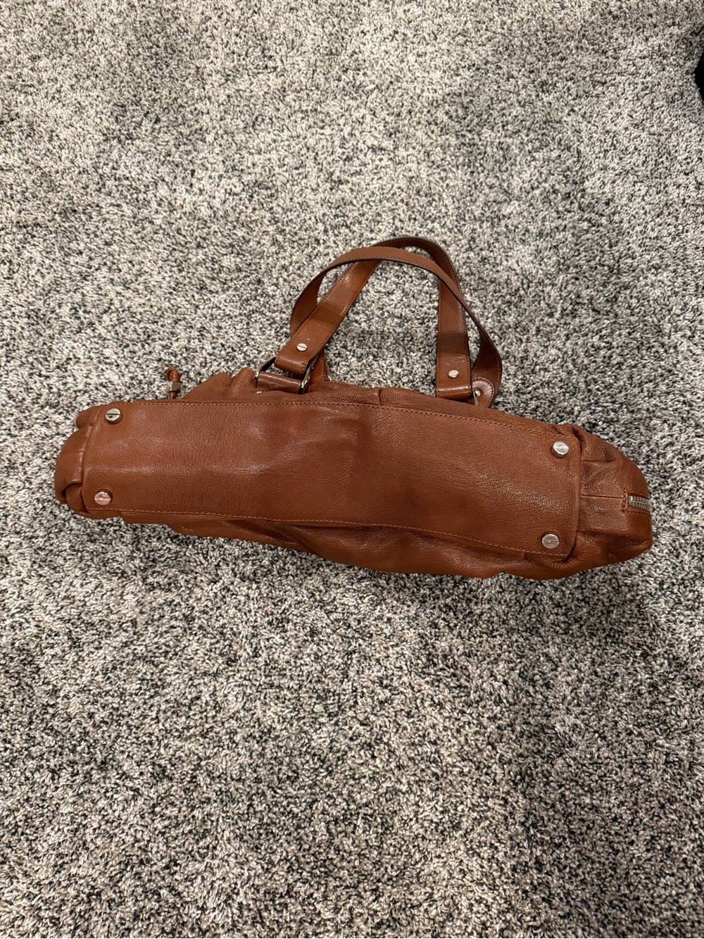 Vintage Michael Kors Camel Color Satchel Bag Like New - Picture 8 of 9